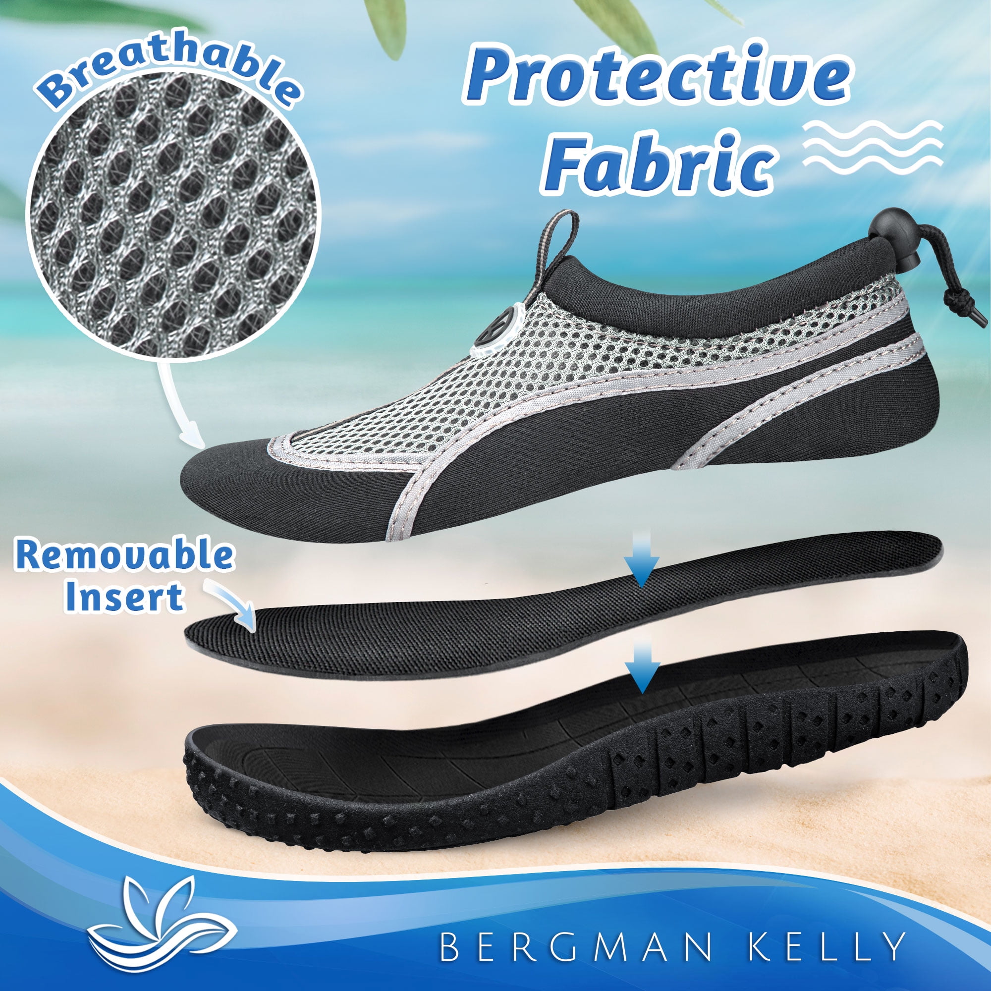 Little Kids Water Shoes (Size 11-4), Boys & Girls, Sporty Beach Shoes, US Casual Shoes
