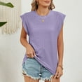 thumbnail image 3 of Scyoekwg Work Tank Tops for Women Office Sleeveless Trendy Going Out Top Loose Womens Summer Fashion Ladies Blouses Dressy Casual Tshirt, 3 of 8