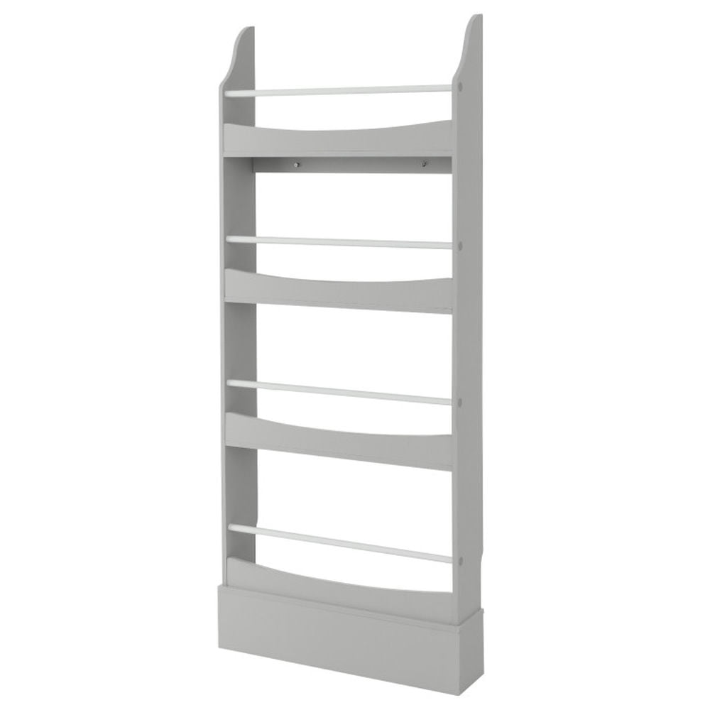 GVN 4-Tier Bookshelf with 2 Anti-Tipping Kits for Books and Magazines-Gray, Toy Organizers and Storage for Kids, Boys, Girls, Nursery GVN 4-Tier Bookshelf with 2 Anti-Tipping Kits for Books and Magazines-Gray, Toy Organizers and Storage for Kids, Boys, Girls, Nursery
