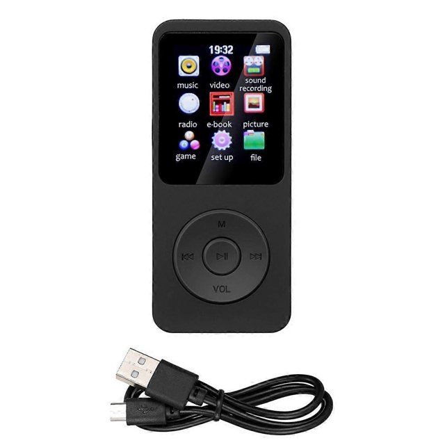 MP4 MP3 Bluetooth Player Mini Walkman Student 1.8 Inches Screen 64G Plug Card Sports Music Player