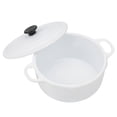 thumbnail image 4 of Mini Simulation Pot Toy Dollhouse Furniture 1:12 Scale Model Kitchen Toy Durable Miniature Cookware for Dollhouse White, 4 of 7
