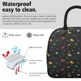 thumbnail image 3 of Womens Colorful Dinosaurs Geometric Shapes Pattern Lunch Box for Work,Insulated Lunch Bag for Women,Loncheras Para Mujer,Leakproof Adult Lunch Bag for Work,Beach,Travel,Picnic,Camping, 3 of 7