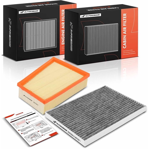A-Premium 2-PC Engine & Cabin Air Filter with Activated Carbon Compatible with Nissan Sentra 2007-2012 2.0L