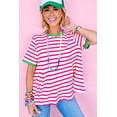 thumbnail image 6 of Casuashion Elevate Your Wardrobe with Our Chic Rose Stripe Top!, 6 of 8