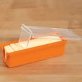 thumbnail image 6 of HBFAGFB Silicone Butter Dish with Lid Glass Container for Cheese Versatile Kitchen Supplies Orange, 6 of 8