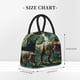 thumbnail image 2 of Fotbe Green Forest Dinosaur Bolsa de Almuerzo con Estampado, Lonchera Aislada, Contenedor de Comida Reutilizable Tipo Cooler a Prueba de Fugas, 2 of 6