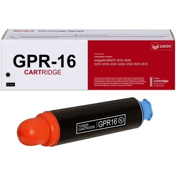 GPR-16 Black (9634A003AA) Cartridge GPR16 Toner Cartridge Replacement for Canon 3035 3045 3235 3235i 3245 3245i 3530 3570 4570 Printer