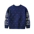 thumbnail image 2 of Baby Girls Boys Long Sleeve Knit Elk Christmas Sweater Tops,1-6T, 2 of 9