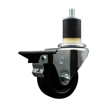 3 Inch Phenolic Swivel 1-7/8 Inch Expanding Stem Caster with Brake SCC
