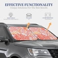 thumbnail image 3 of Goofa Corals Pattern 2 Piece Car Windshield Sun Shade Foldable | Front Windshield Shade for Sun, Heat and UV Rays | Sunshade for Car Front Window-Medium, 3 of 7