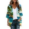 thumbnail image 2 of Teissuly Women's Long Sleeve Printing Casual Tops Blouse With Pocket Cardigan, 2 of 2