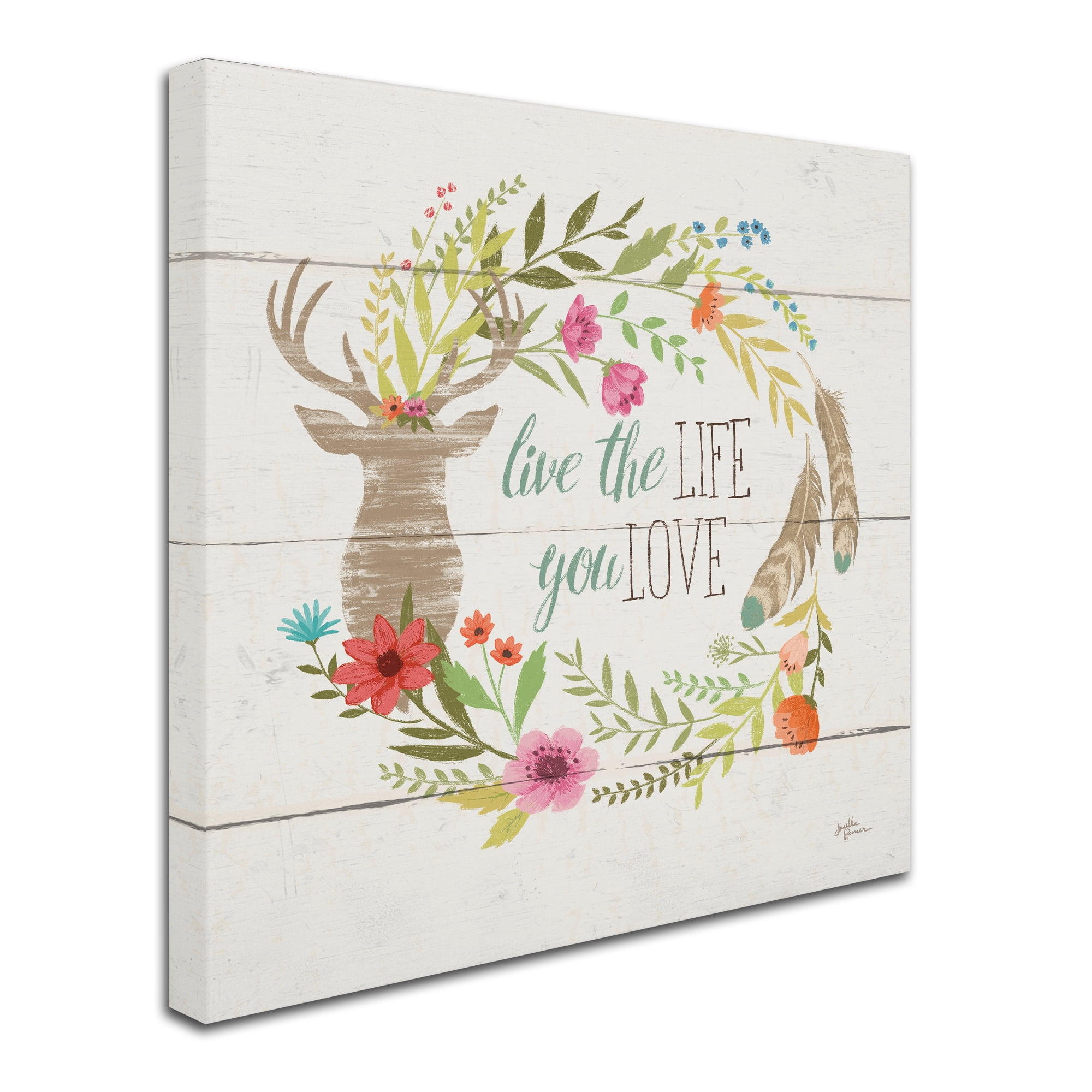 Trademark Fine Art 'Rustic Bloom IV' Canvas Art by Janelle Penner