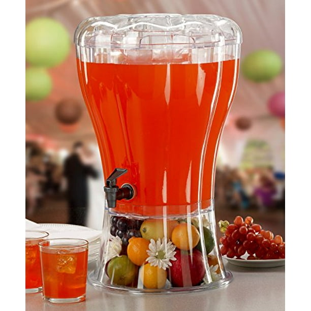 Buddeez Unbreakable 3-1/2-Gallon Beverage Dispenser with Removable Ice-Cone  and BONUS Chalkboard ID tag - perfect for parties.