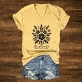 thumbnail image 2 of Tops for Women Trendy Tops Ladies Short Sleeve Womens Athletic Long Sleeve Tee Extra Long Shirts for Women Nightshirts Workout Tee Shirts Womens Work Top Working Shirt plus Size Yellow M, 2 of 4
