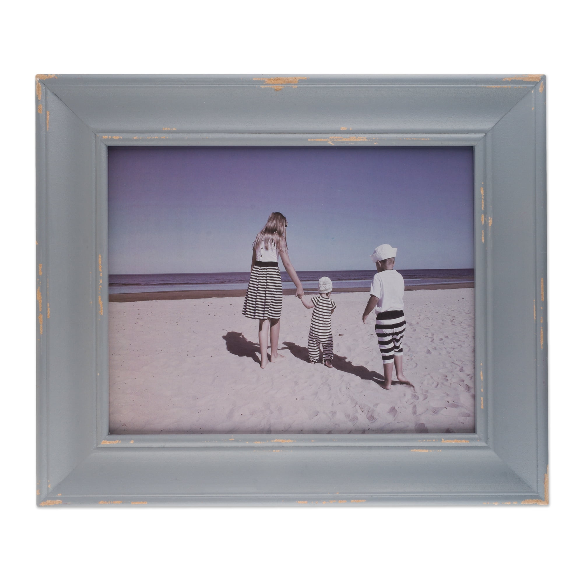 DII, Rustic Farmhouse, Distressed Wooden Picture Frame, 8x10, Grey