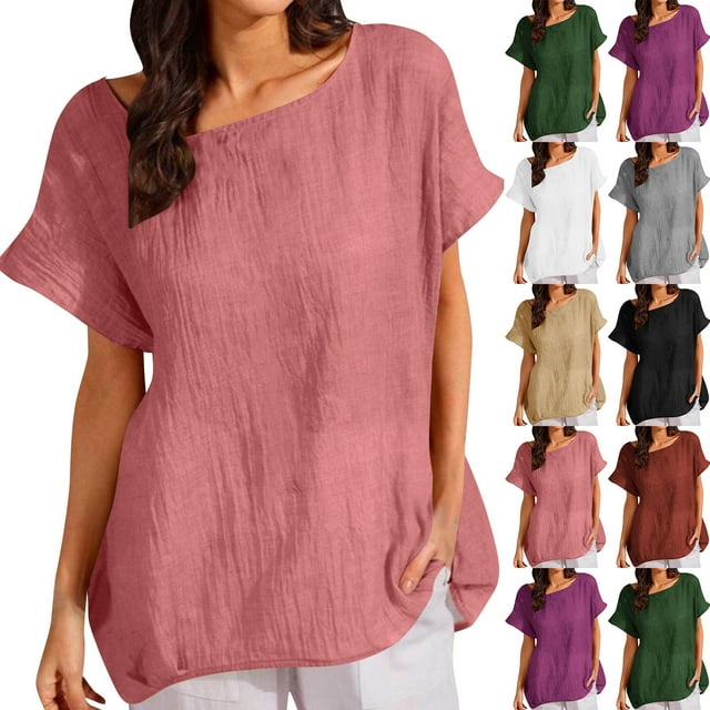 Tops bohemios sin mangas,Blusa de lentejuelas para mujer, camisa de manga corta con cuello redondo, top holgado de poliéster, ropa informal de fiesta, sopatenor