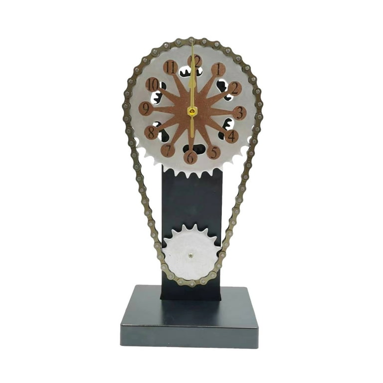 VerPetridure Clearance Steampunk Clock With Movement Gears Home