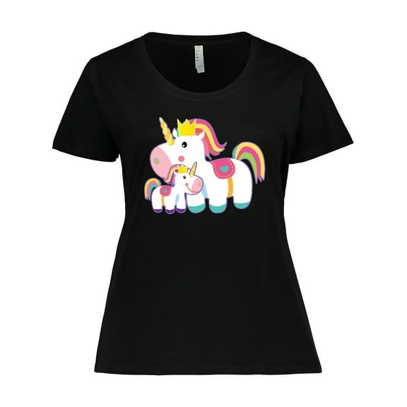 Inktastic Unicorn Lover Mom Daughter Grandma Grandchild Women's Plus Size T-Shirt