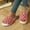 Wine, variant on Womens Slide Slippers, Open Toe Warm Indoor Non Slip Fuzzy Slippers Home Shoes Wine Size 7.5-8.5