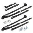 thumbnail image 1 of Standard 3 Point Black Retractable Bench Seat Belt Kit with Bracketry for Chevy Cavalier 1982-1994 - 3 Belts, 1 of 1