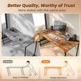 thumbnail image 2 of 54" Computer Desk, Modern Office, Study & Gaming Desk with Storage, Large Legroom, Sturdy Metal Frame, 2 of 8
