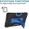 thumbnail image 7 of SOATUTO Case for Walmart Onn 8 Pro 8 Inch Tablet, Heavy Duty Drop Proof and Shock Resistant Rugged Hybrid Case Built-in Stand, for Walmart Onn 8 Inch Tablet Model 100003561 - Black+Blue, 7 of 7