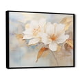 thumbnail image 2 of Designart "Poetic Petal Artistry II" Rhododendron Floater Framed Wall Art Living Room, 2 of 5