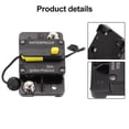 thumbnail image 4 of Waterproof Car Circuit Breaker Fuse Reset 30-300 Amp 12V-48V Dc Car Boat Auto 50A, 4 of 9