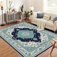 thumbnail image 2 of 6.5'x10' carpet floor mats cute carpet gothic area rug octagon area rug vintage area rug, 2 of 10