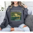 thumbnail image 2 of SsofieStore Pride and Prejudice Sweatshirt - Pemberley House Derbyshire Sweater, Jane Austen Bookish Crewneck, 2 of 6