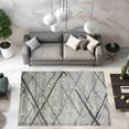 thumbnail image 6 of Aurora Modern Transitional Boho Vintage Area Rug Indoor for Living Room Color Grey Beige Cream Design 9917, 6 of 6