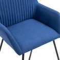 thumbnail image 5 of vidaXL Chaises de Salle à Manger 2 Pcs Tissu Bleu, 5 of 5