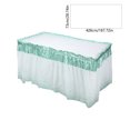 thumbnail image 3 of Wzzjkit Table Cloth Table Skirt Party Table Skirt Desk Skirt Falda Table Skirts for Rectangle Tables, 3 of 6
