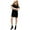 black, variant on Sanctuary Clothing Womens Velvet Cold-Shoulder Shift Dress, Black, X-Large