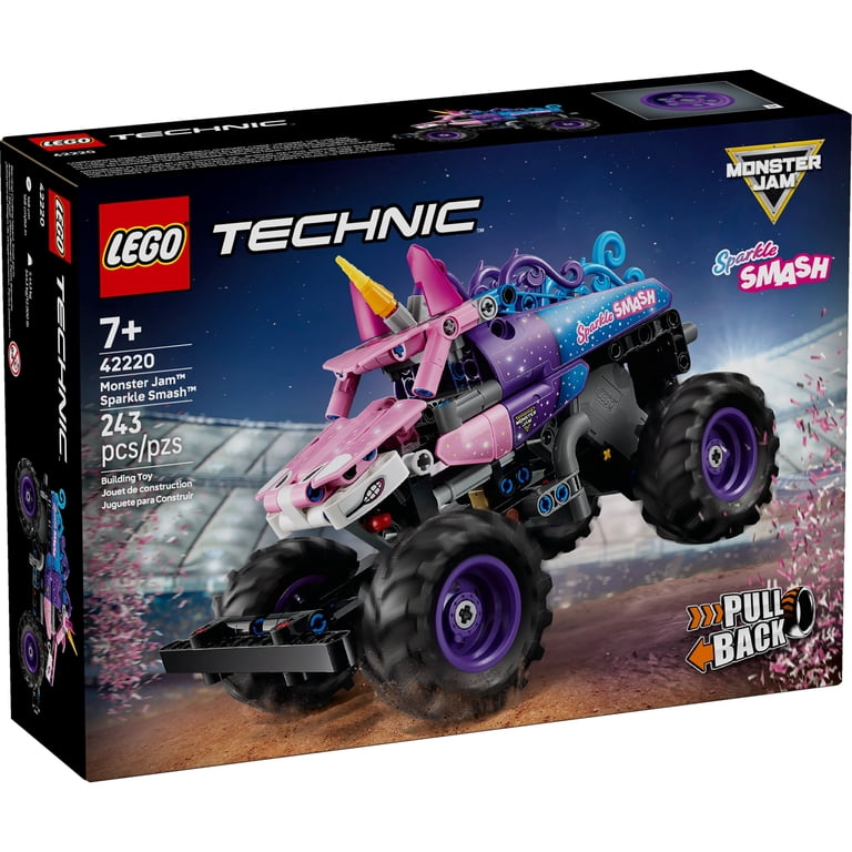 LEGO Technic Monster Jam Sparkle Smash Pull-Back Truck Toy for