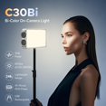 thumbnail image 2 of Lámpara de vídeo LED Godox C30Bi bicolor de 30 W con batería y cargador, 2 of 8