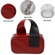 thumbnail image 3 of Bolsa de almacenamiento de cosméticos, artículos de tocador de viaje, bolsa de acabado, bolso de cosméticos con cremallera de color sólido de ocio de pvc, 3 of 5
