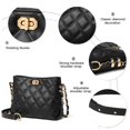 thumbnail image 4 of Bandolera Sivim Fashion de piel ligera negra, 4 of 6