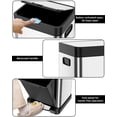 thumbnail image 4 of Stainless Steel Kitchen Trash Can, 9 Gallon Garbage Bin with Close Lid Removable Plastic Inner Buckets Waste Bin for Kitchen, Home, Resturant-Silver, 4 of 8