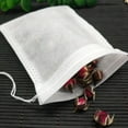 thumbnail image 1 of Flmtop 100Pcs Empty Disposable Drawstring Non-Woven Fabric Tea Herb Filter Bag Pouch, 1 of 7