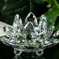 thumbnail image 4 of Gobestart Lotus Crystal Glass Figure Paperweight Ornament Feng Shui Decor Collection, 4 of 4