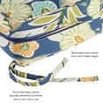 thumbnail image 5 of Greendale Home Fashions 24 x 24 in. Marlow Blue Floral Premium 2-Piece Deep Seat Cushion Set, 5 of 9