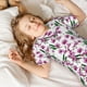 thumbnail image 5 of Balery Orchids Flowers Conjunto de Pijama Infantil de Manga Corta con Estampado – Ropa de Dormir de Algodón Suave-Small, 5 of 6