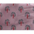 thumbnail image 4 of oneOone Georgette Viscose Fabric Floral & Flying Swan Block Print Fabric By The Yard 42 Inch Wide, 4 of 4