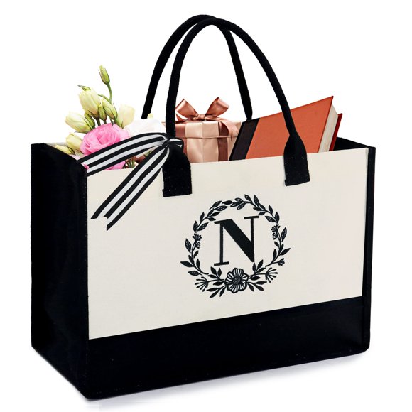 Bolsa Tote BeeGreen Divertida para Mujeres con Monograma Personalizado