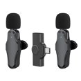 thumbnail image 1 of yeacher K10 Dual Wireless Lavalier Microphone System with Smart Noise Reduction, 30m Range, Type-C Interface, BT5.2, Black ABS, 2 Transmitters & 1 Receiver for Mobile Live Streaming, 1 of 6