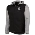 thumbnail image 2 of Men's Dunbrooke Black/Heather Gray Detroit Tigers Alpha Full-Zip Jacket, 2 of 4