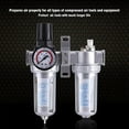 thumbnail image 4 of Air Pressure Regulator, Air Compressor Filter Regulator, SFC300 3/8 Moisture Trap Cleaning Separator, 4 of 9