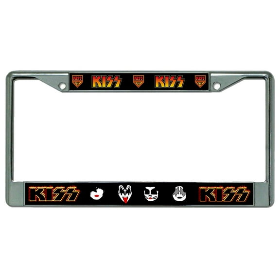 Kiss Army Chrome License Plate Frame