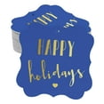 thumbnail image 1 of Inkdotpot Real Gold Foil Bracket Shape Paper Hang Tags Happy Holiday Favor Tags Pack Of 100, 1 of 1